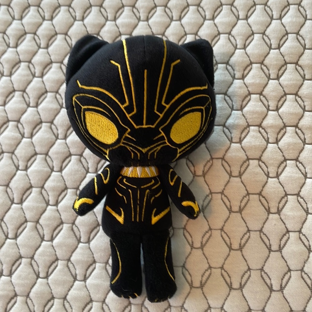 Marvel Black Panther Black and Gold Stuffed Plush